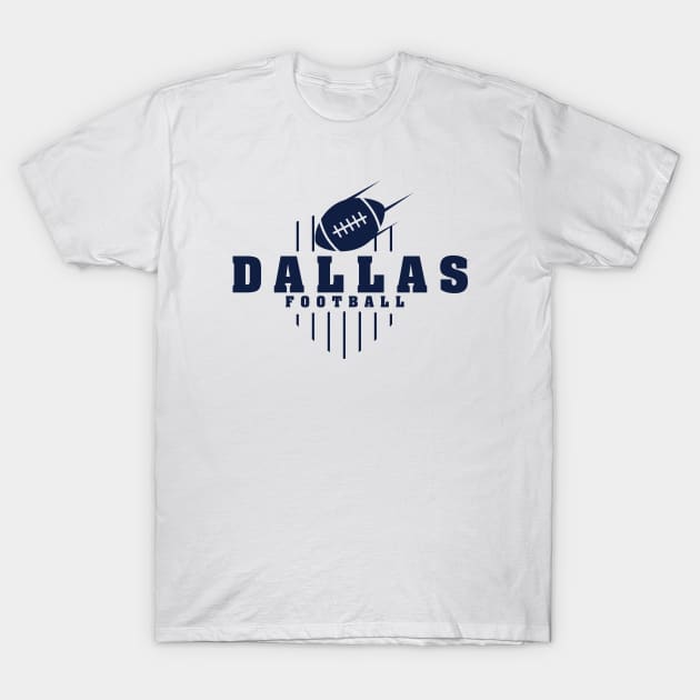 Dallas Football Team Color T-Shirt by Toogoo